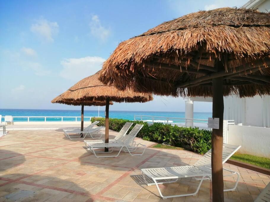 Confortable Depa En Condominio Frente Al Mar! Cancún Exteriér fotografie